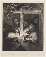 KG 04231
<br/>
Zangers in vensteropening bij avond
<br/>
<em>Ostade, Adriaen van (1610-1684)</em>